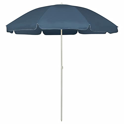 Parasol cantilever CLSDRZC 240 cm bleu avec structure renforcée de jardin