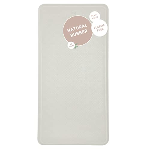 HEVEA Natural Rubber Big Bath Mat - Upcycled, Scandinavian Design - Non Slip Bathtub Mat, 299 Suction Cups - Safe and Friendly for All Ages (Marble)