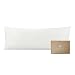 BIOWEAVES 100% Organic Cotton Body Pillow Cover for Body Pillowcases 300 Thread Count Soft Sateen Weave GOTS Certified with Zipped Closure - 21" x 54", White