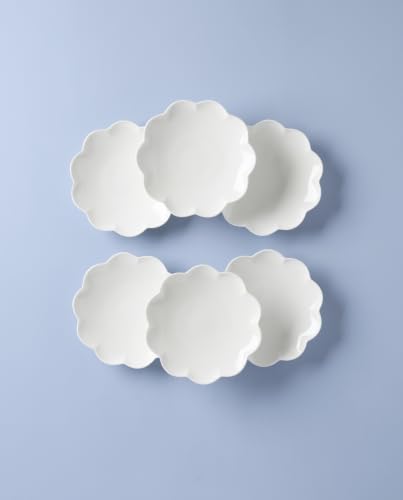 Image of Lenox Studio 1414 Scallop Accent Plates Set For 6