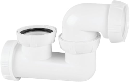 Wirquin 50mm Shallow Bath and Shower Trap Waste Pipe