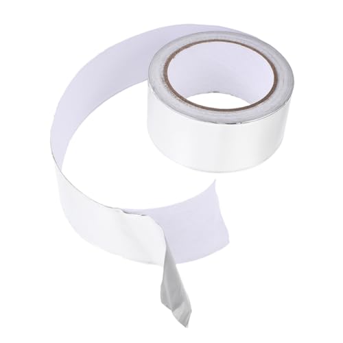Didiseaon 1 rollo Cinta de Aluminio Resistente Altas para Aislamiento y Sellado y Autoadhesiva para Tuberías y Equipos para Uso Doméstico Industrial