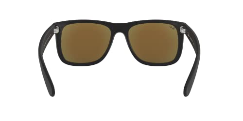 Ray-Ban Sunglasses RB 4165 622/55 Justin Rubber Black Blue Flash4