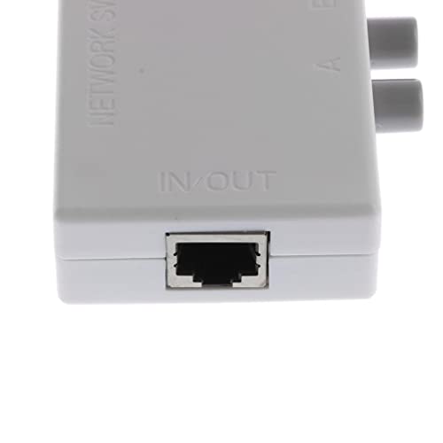Image of RJ45 2 Ports External Push Botton Network Switch RJ45-2M for PC Laptop