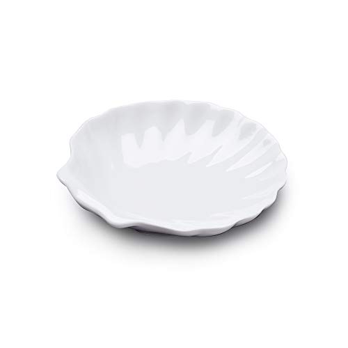 WM Bartleet & Sons 1750 T206 Traditional Porcelain Shell Design Serving Dish 13cm – White