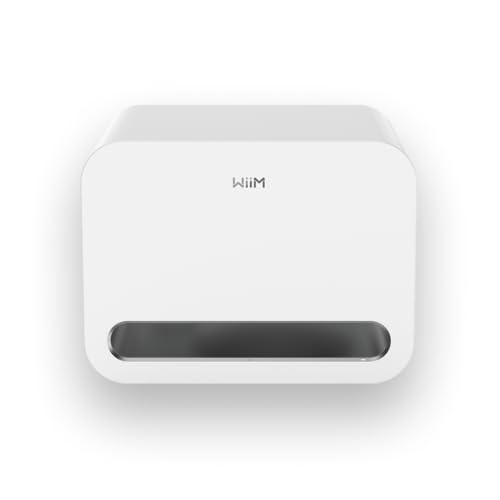 WiiM Sub Pro – 8' 250 W Kabelloser Smart Subwoofer | AI RoomFit™ Kalibrierung | Wi-Fi 6 & Bluetooth 5.3 | 25 Hz Tiefe Bässe | Funktioniert Streamern, Verstärkern & Jedes RCA Sub-Out System | Weiß