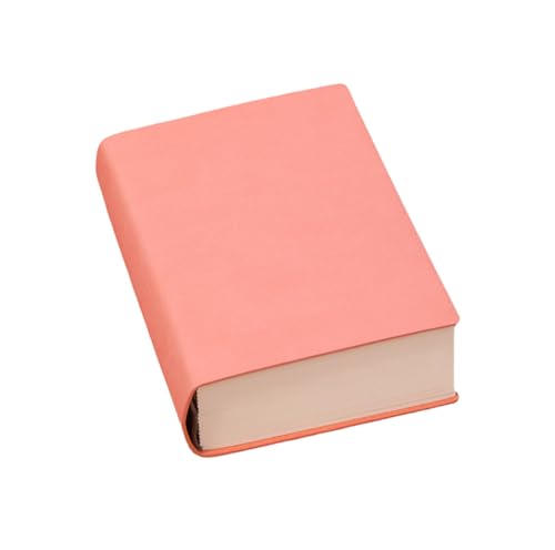 Cuaderno de bocetos rosa de 720 páginas con cubierta de cuero PU para dibujo y notas de oficina