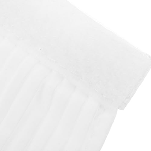 Capa impermeable para barbería sin mangas blanca miniatura 3