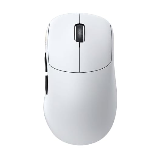 Lamzu Thorn Wireless Gaming Mouse, Ultra-Lightweight 52g, 26000DPI, Ergonomic, Optical Switch, Silver TTC Encoder, PAW3395 Sensor, MCU Nordic 52840-Polar White,4K Compatible