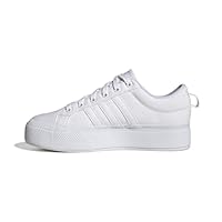 adidas Women's Bravada 2.0 Platform Shoes Sneaker, White/White/Chalk White, 9.5