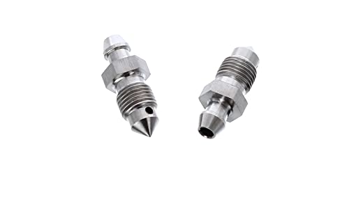 M10 X 1 29.9mm Stainless Steel Brake Bleed Screws Nipples (2)