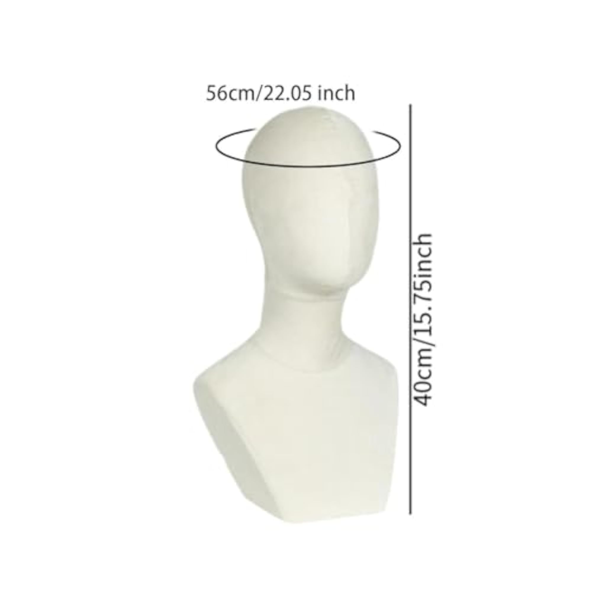 Wig Display Model Head for Hat and Wig Cap