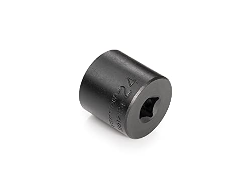 Image of TEKTON 3 /8 Inch Drive x 24 mm Shallow 6-Point Impact Socket | SID12124