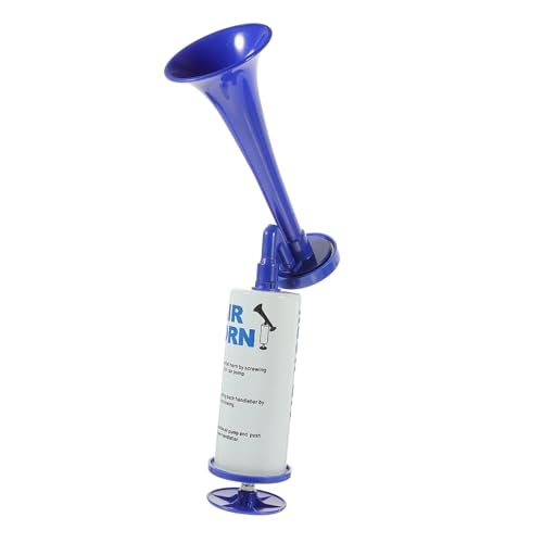 Klaxon à main bleu pour animer les matchs et fêtes avec cette corne