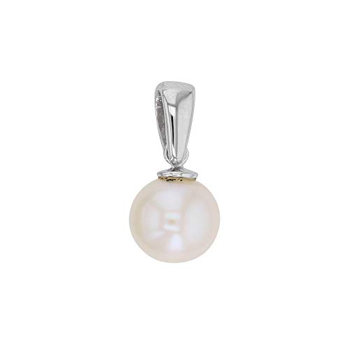 Pendentif Or blanc perle de culture d'eau douce pour sublimer votre style
