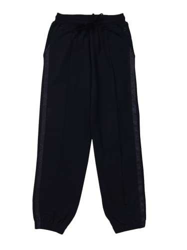 Image of Gini & Jony Girls Black Striped Track Pant