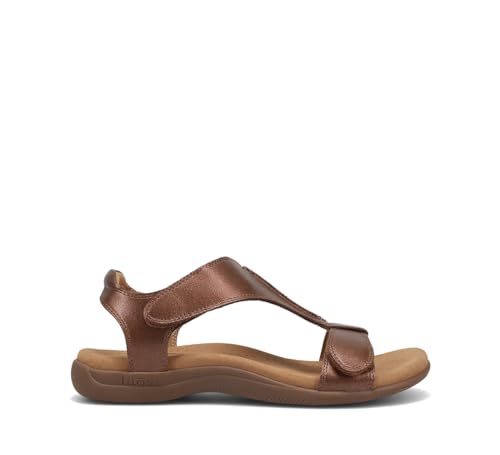 Image of Taos The Show Premium Leather Women's Sandal - Experience Everyday Style, Comfort, Arch Support, Cooling Gel Padding and an Adjustable Fit for Exceptional Walking Comfort