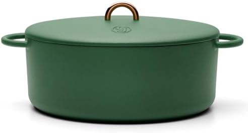 Great Jones Dutchess Cast Iron Dutch Oven Pot With Lid (Pepper) - Large 6.75 Quart Size, Dual Handles - All Stovetop Safe - 500° Dutch Oven For Bread Baking | Dishwasher Friendly - Thumbnail 4