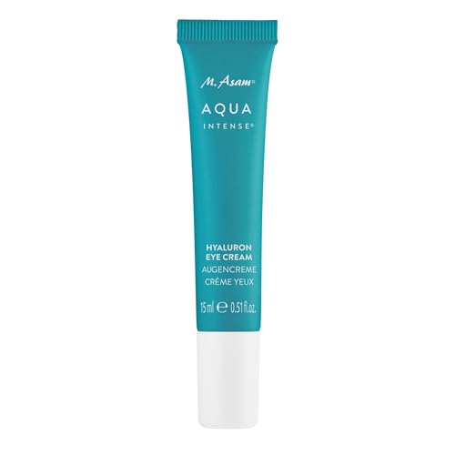 M. Asam Crema de ojos Aqua Intense Hyaluron (15 ml) – Cuidado de los ojos sin perfume con ácido hialurónico y silicio, hidrata y rellena las arrugas secas, para una zona de ojos fresca y radiante