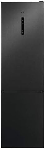 AEG RCB736E5MB 7000 Series Tall Freestanding Fridge Freezer, 201cm – Black Stainless Steel & Dark Grey [Energy Class A++]
