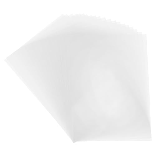 QUARKZMAN Papel De Vitela Colorido A4 50 Hojas Vitela Blanca Transparente 11.7 x 8.2 Papel De Vitela Imprimible Hojas De Vitela Translúcidas Para Imprimir Impresora De Inyección