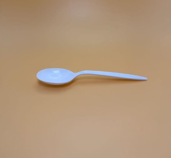 1000 Count White Disposable Plastic Spoons, Medium Weight Sturdy and Durable