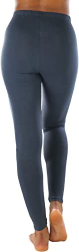 Image of ToBeInStyle Women's Skinny Fit Cotton Full Length Leggings Tights - Regular and Plus Sizes