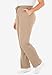Woman Within Plus Size Petite Sport Knit Straight-Leg Pull-On Pants - M, New Khaki