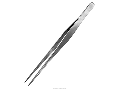 Tweezers Vallejo T12008 Straight Tip en acier inoxydable premium de 175mm