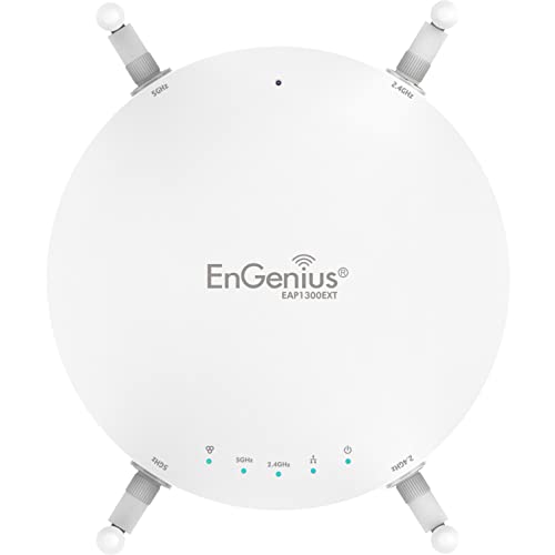 Engenius Technologies Eap1300Ext Wi-Fi 5 (802.11Ac Wave 2) 2X2 Managed Indoor Wireless Access Point Features Quad-Core Processors, Mu-Mimo, High Powered 26Dbm, Gigae Port (Mounting Kit Included) #TOP2
