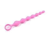 Silikon Analkugeln Buttplug mit 7 Kugeln, Analplug Analkette mit Anal beads,Buttplug Analplugs Masturbator Analspielzeuge,Dildo Beads Sexspielzeug MäNner Frauen Extra Lang Hook (Rosenrot)