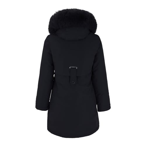 Generisch Black Friday Sale Winterjacke Damen Warm Lang Steppmantel Winter Mantel Steppjacke Parka Mit Kapuze Outdoorjacke Wintermantel Übergangsjacke Elegante Artikel Unter 1 Euro