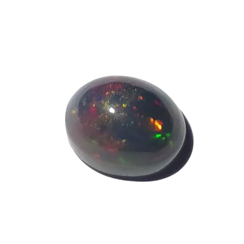Opale éthiopienne naturelle noire de 8x7x5mm pour création bijoux