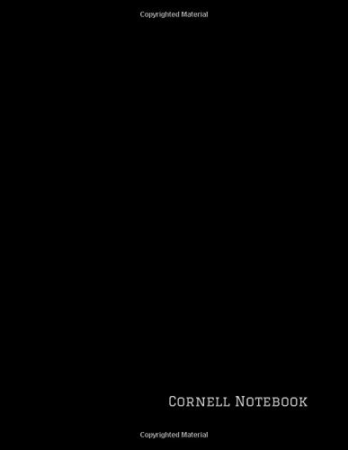 Cornell Notes Notebook: Minimalist Cornell Notebook With College Ruled Sheets, 8.5 x 11 Size, 200 Pages (100 Sheets Front and Back) Simple, Modern Design