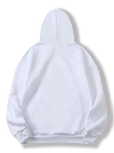 Image of SXV STYLE Hooded Pullover Solid Plain Unisex Cotton Oversized Baggy Sweatshirt Hoodie
