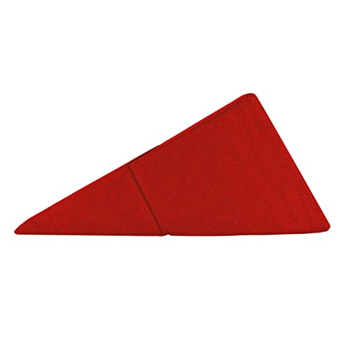 Image of Kurl-On Polyester Compact Foldable Wedge Pillow For Sleeping, Reading, Working, Rest Or Elevation- Breathable And Washable Cover,55.9 X 50.8 X 30.5 Cm, Red Color,1 Piece