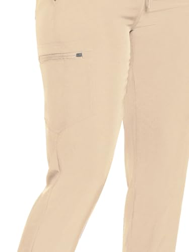 Image of COZYFIT Womens Scrub Pants - Soft Stretch Yoga Style with 5 Pockets, Slim Fit Jogger Scrubs Pants for Women