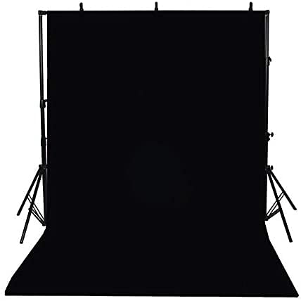 DigiX 8x12ft Chroma Green Backdrop Green Screen Background Photo Light Studio Green Photography Background for VFX Editing | YouTube Video| FB Short Video | Instagram Reels (8x12ft, Black)