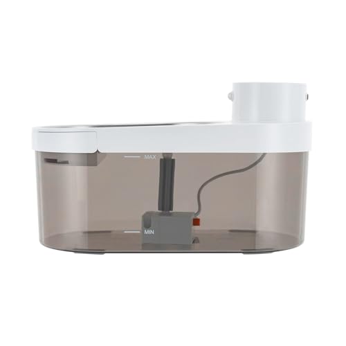 Fuente de agua para mascotas sin cables 4 L de acero inoxidable miniatura 3