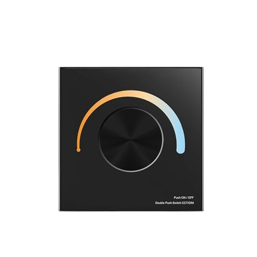 Variateur LED tactile rotatif T2-K-B contrôleur 12V 24V 48V en verre