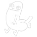 Dick Butt Figure - 5" x 6.2" - vinyl decal sticker funny meme reddit dickbutt