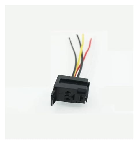 Zócalo de relé de coche con cobre de alta conductividad y 5 cables flexibles