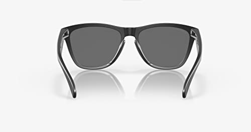 Oakley Frogskins Sunglasses Men's Polarized Lifestyle Authentic Eyewear - Matte Black/Black Iridium/One Size Fits All4