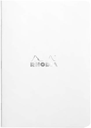 RHODIA 119163C - Black Piqué Notebook - A4 - Small Squares - 96 pages - White Clairefontaine Paper 80 g/m - Soft, resistant and waterproof coated card cover - Classic