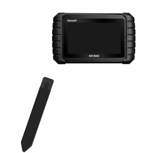 BoxWave Stylus Pouch Compatible with iCarsoft CR MAX (7 in) - Stylus PortaPouch, Stylus Holder Carrier Portable Self-Adhesive - Jet Black