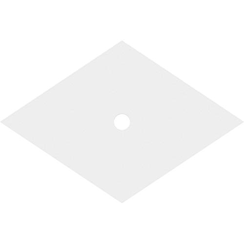 Image of Ekena Millwork CMP30X20DD-02000 Diamond Architectural Grade PVC Contemporary Urethane Ceiling Medallions 30 inchW x 20 inchH x 2 inchID x 10 1 /2 inchC x 1 inchP