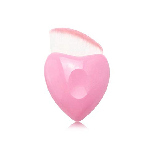 Preisvergleich Produktbild Schönes Kosmetikwerkzeug Herzförmiges Rouge Puderpinsel Grundierungspinsel Make-up Beauty Tool Hochdichte weiche synthetische Borste Paperllong