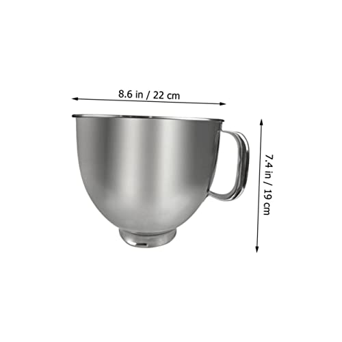 Tazón inoxidable 5L Cabilock para batidora de repuesto duradero 3