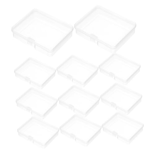 FOMIYES 20Pcs Bead Storage Containers with Hinged Lid Craft Organizers for Beads Jewelry and Small Items Bead Organizer for Tidy Crafting