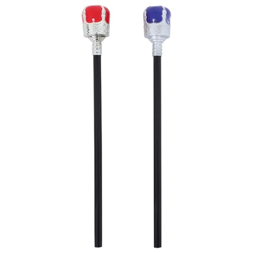 BESPORTBLE Lot de 2 sceptres pour Enfants - Jouet Roi et Reine Sceptre Baguette Bâtons de Marche Accessoire de Costume de Roi Jeu de rôle Déguisement pour...